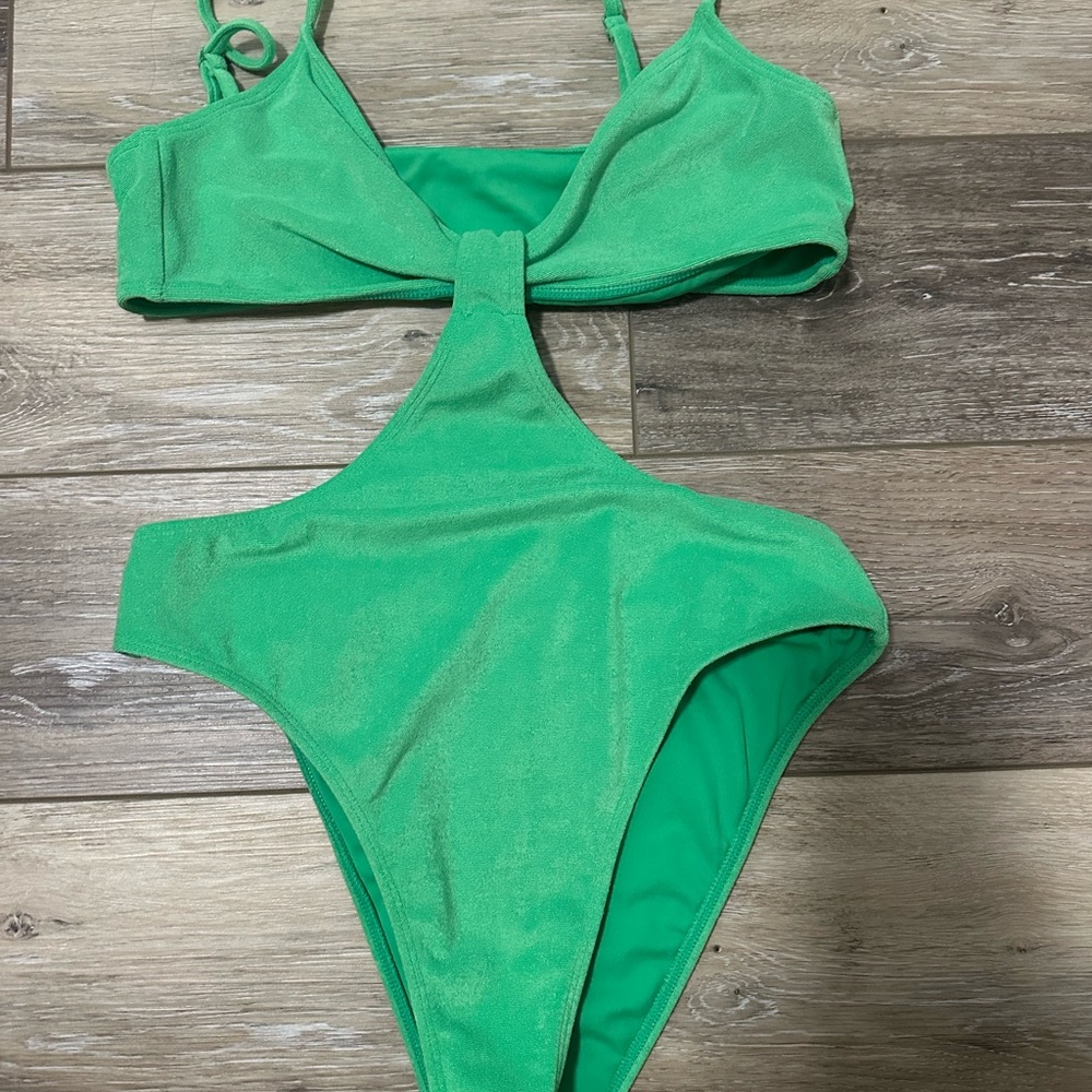 PacSun Bright Green One Piece Swimsuit